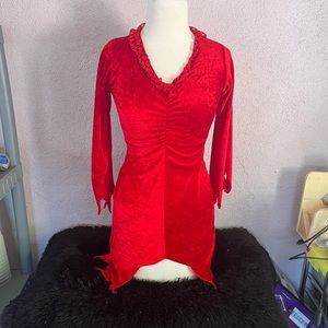 Red velvet costume